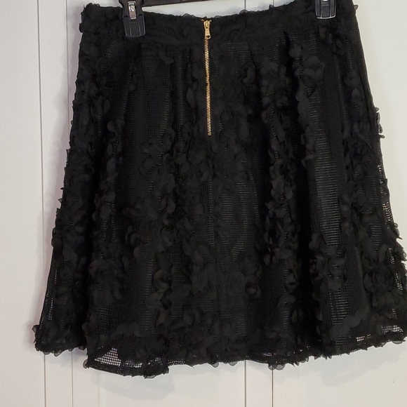Gorgeous black lace mesh flower Aline flare skirt - Picture 5 of 8